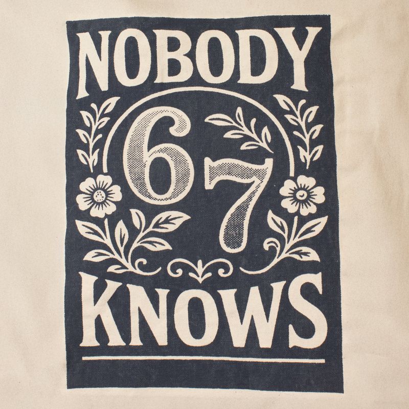 Iconic Toni Tote Bag - Nobody Knows 67 (41x31cm) - Natural 10oz