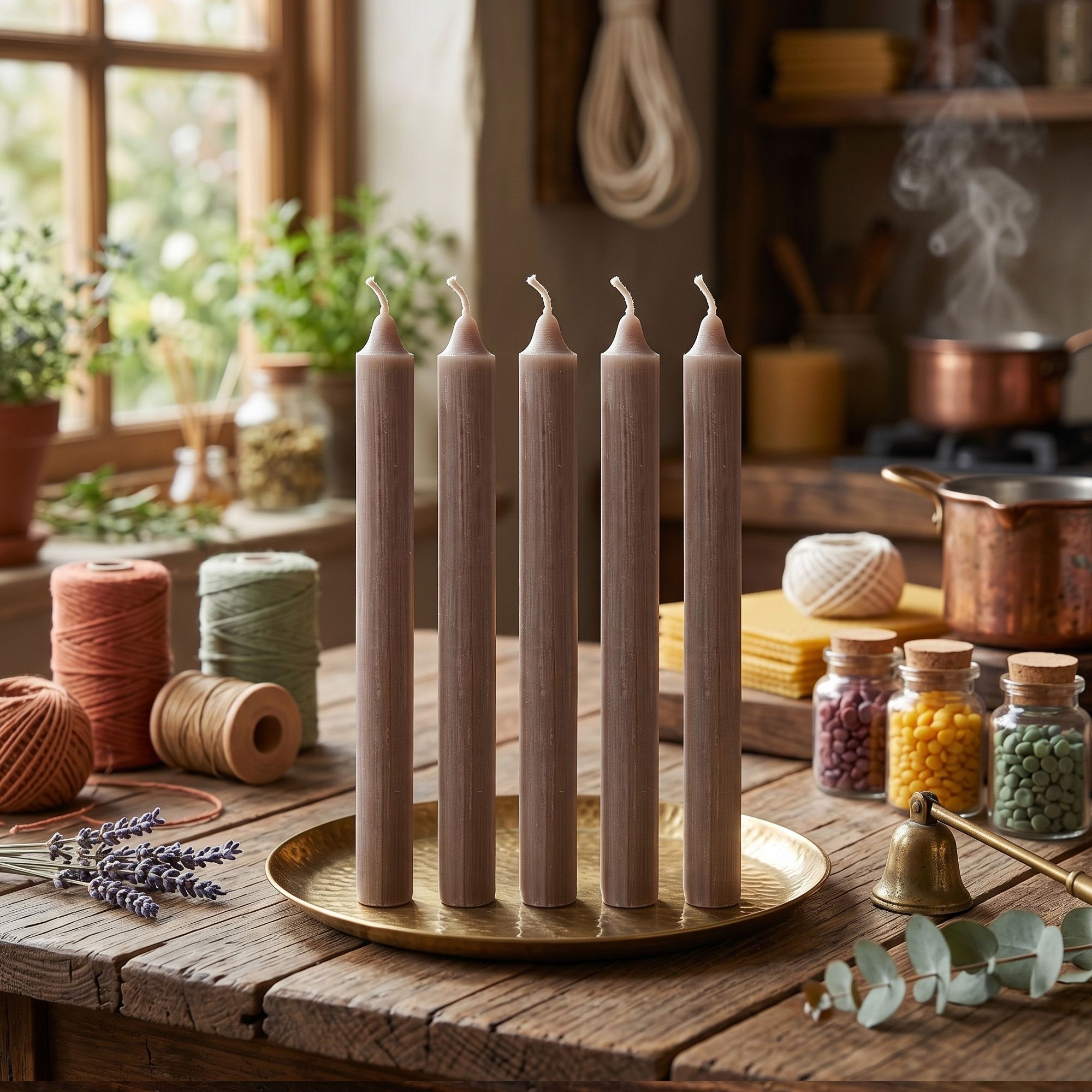 Bulk Solid Colour Dinner Candles