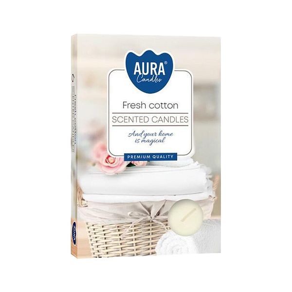 Conjunto de 6 velas perfumadas - Algodão