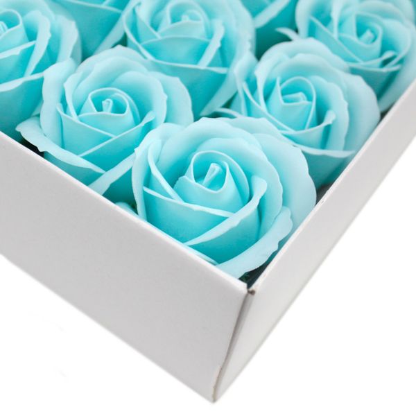 Roses de Savon pour Bouquet- M/Bleu Layette