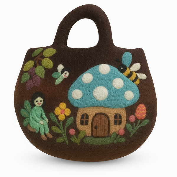 Bolsa de Feltro Jardim de Fadas