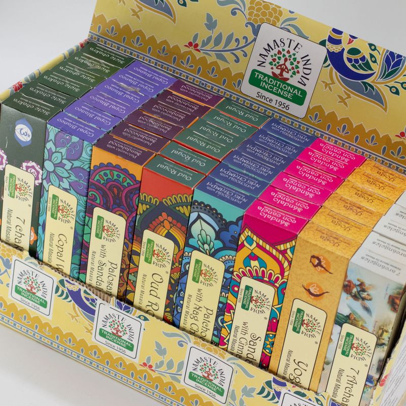 Namaste Mandala Masala Rökelse - Startpaket 2 (6x8 Dofter)