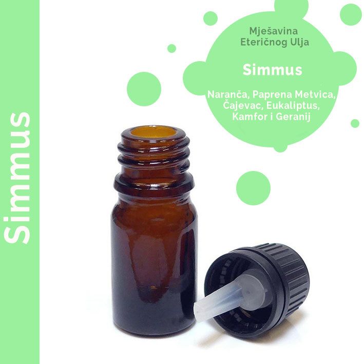 SIMMUS Směs Esenciálních Olejů 10ml - Bez Etikety