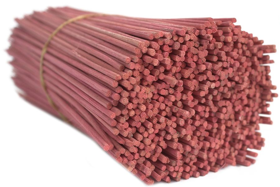 Tiges de Rotin Fuschia 500g - 25cm x 3mm