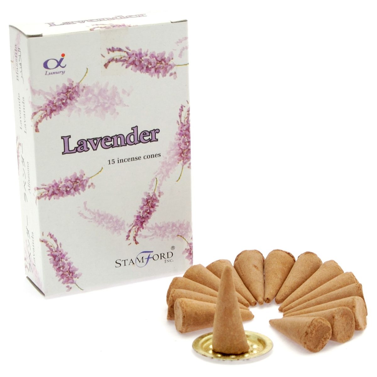 Conos de incenso de lavanda