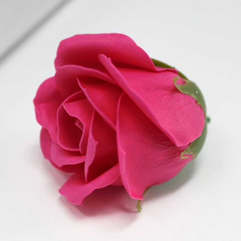 Roses de Savon  pour Bouquet- Medium/Rose Vif
