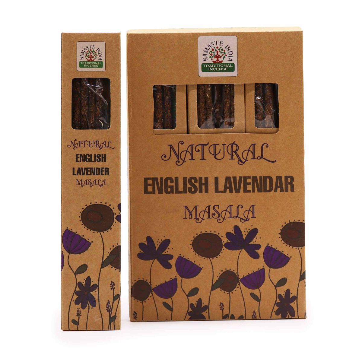 Incenso Botânico Natural Masala - Lavanda Inglesa