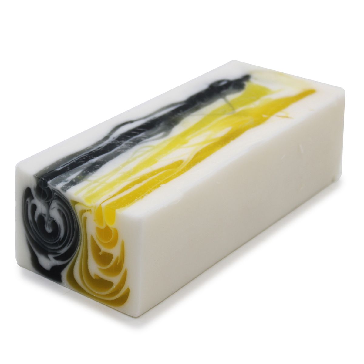 Sabonete artesanal 1,2 kg - Dia e Noite - Amarelo e Preto