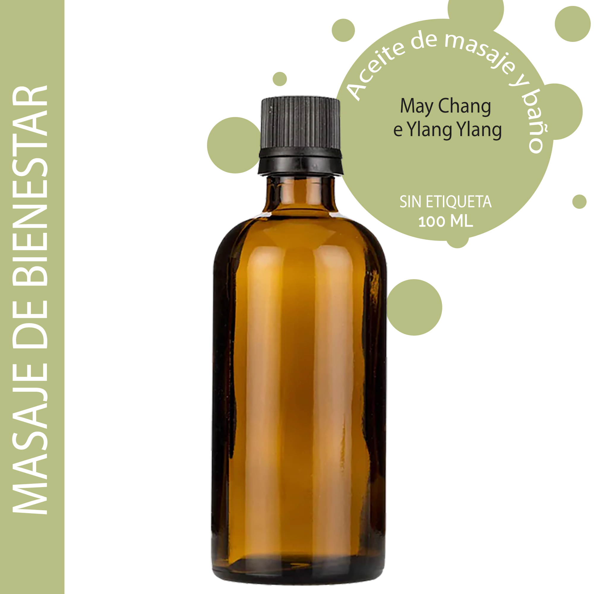 Aceite de Masaje - Bienestar 100ml - Sin etiquetar