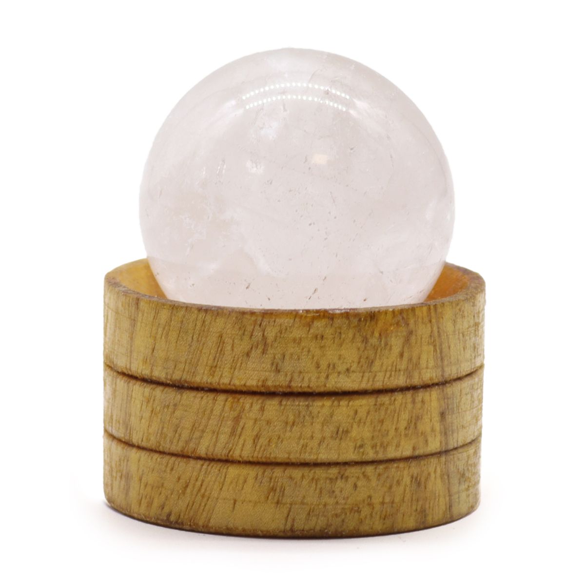 Esfera de cristal de 40 mm - Quartzo transparente com suporte