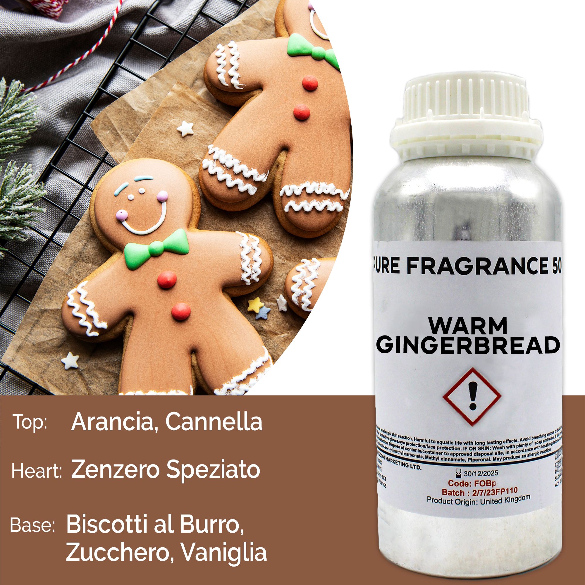 Fragranza Pura 500g - Pan di Zenzero