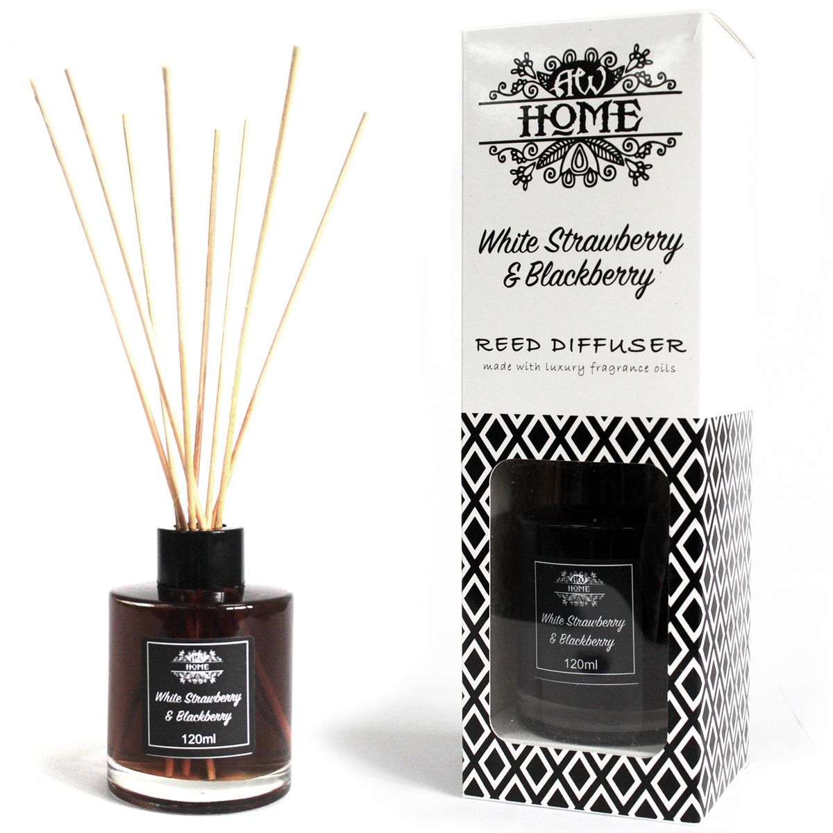 Difusor aromático 120 ml - morango branco e framboesa