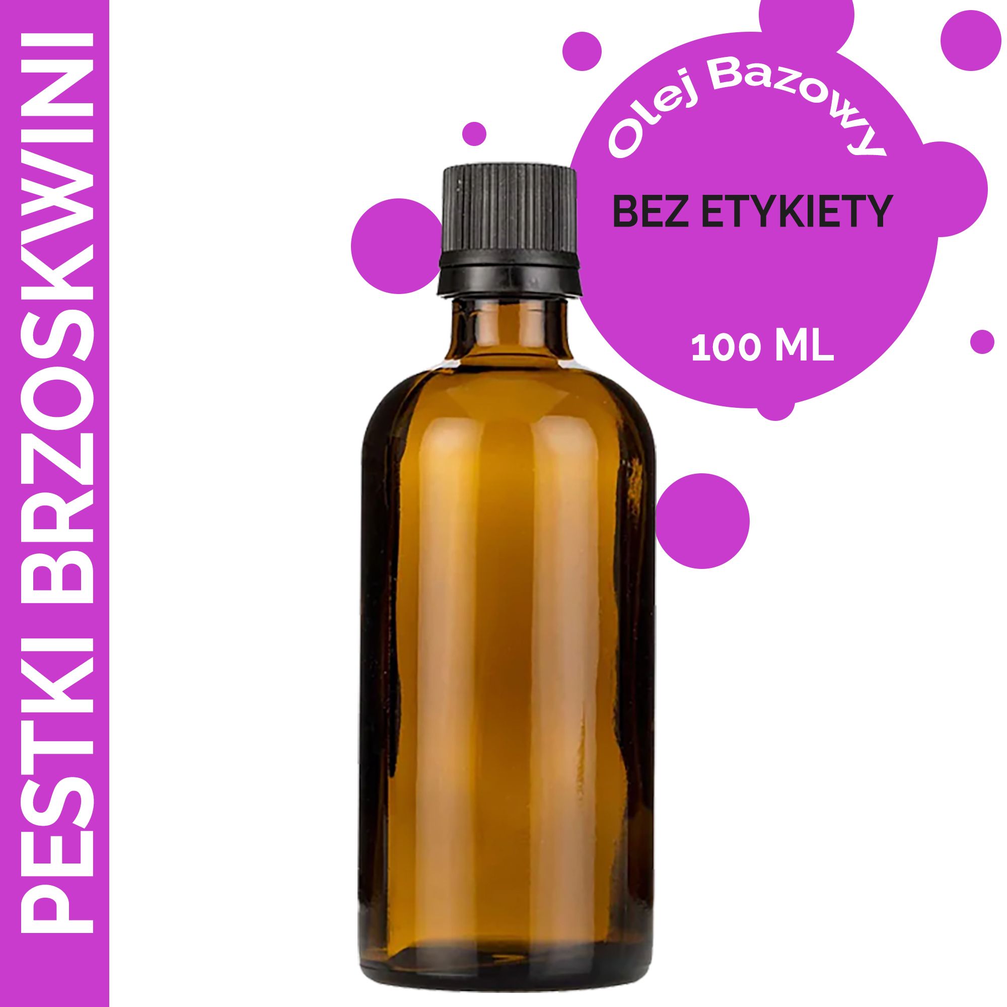 Olej Bazowy z Pestek Brzoskwini 100 ml - BEZ ETYKIETY
