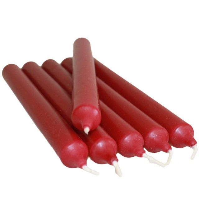 Velas de jantar Bordeaux a granel (100)