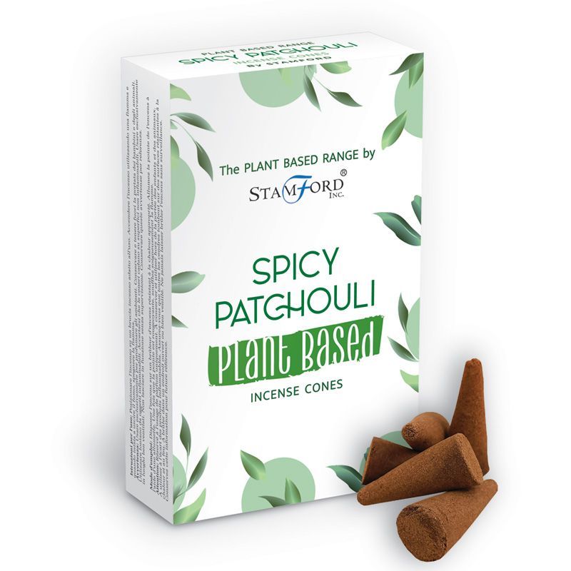 Conos de incenso à base de plantas - Patchouli picante