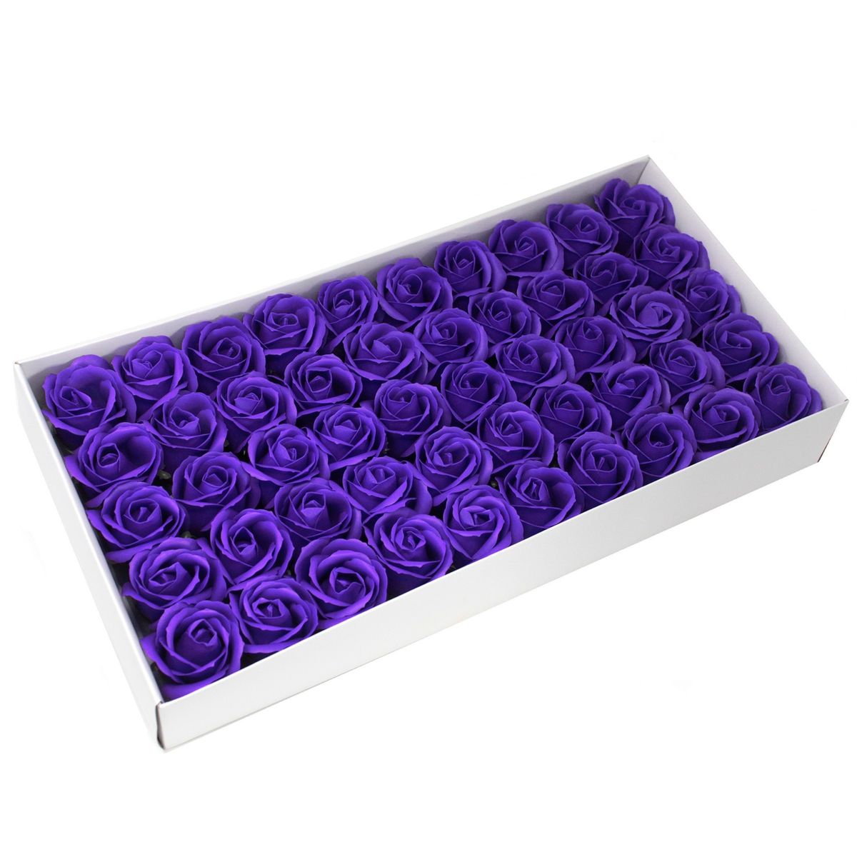 Flor decorativa para artesanato, tamanho médio - violeta
