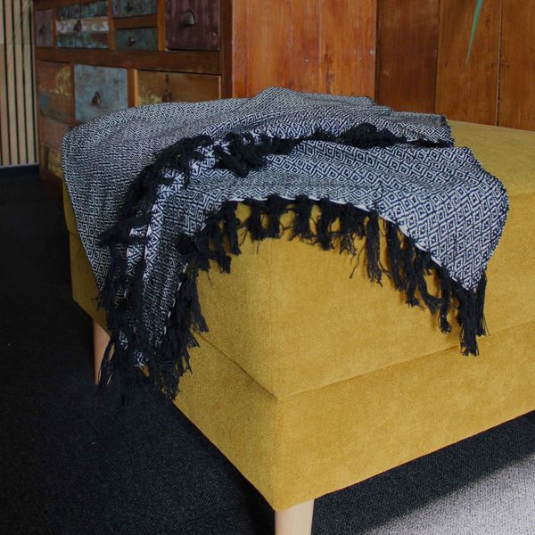 Плед Boho Comfort 125x150 см - Вугільний