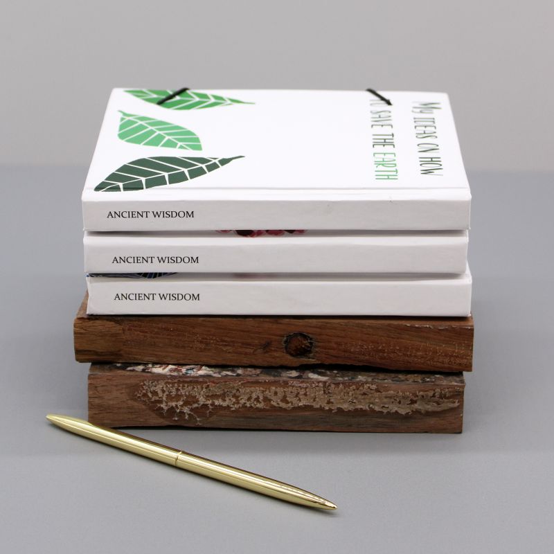 Small Notebook with strap - Leaves on the same tree