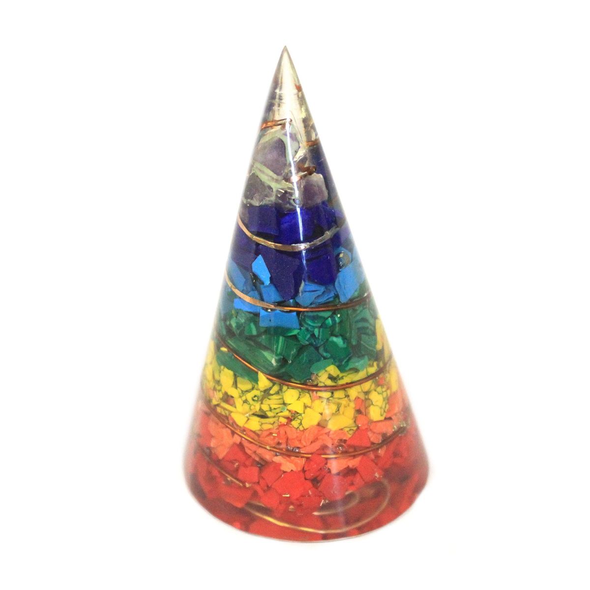 Orgonite Cone - 80 mm - Multichip