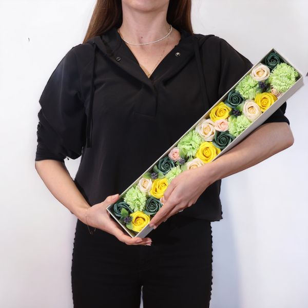 Boîte Extra Longue - Printemps - Jaune & Vert