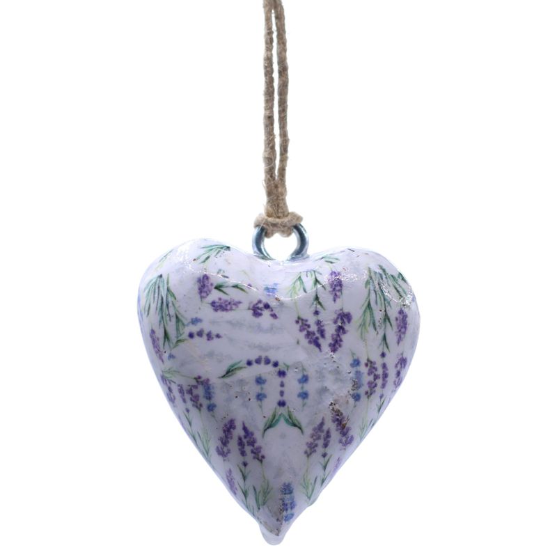 Large Decor Wood Hearts -  Lavender