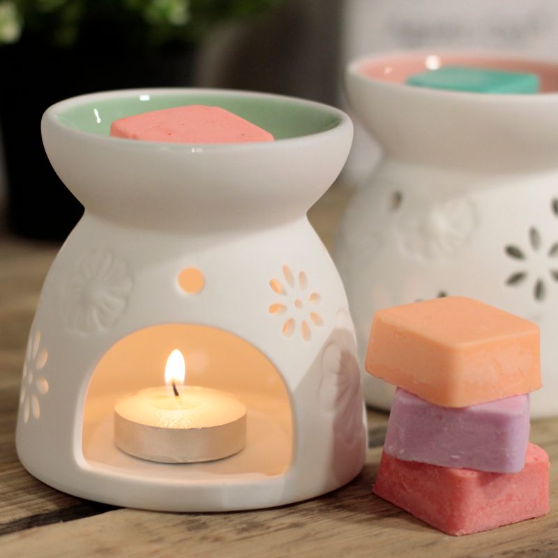 Brûleur à Cire avec Quatre Cires de Soja Fondue