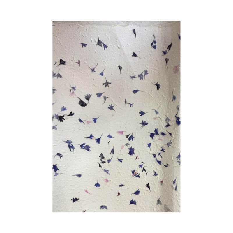 Papier d'Emballage Artisanal Lokta (51x76cm) - Bleuet