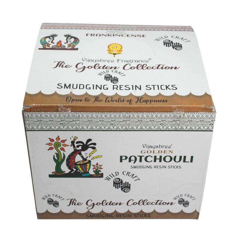30g Golden Smudging Resin Sticks - Display Set 2