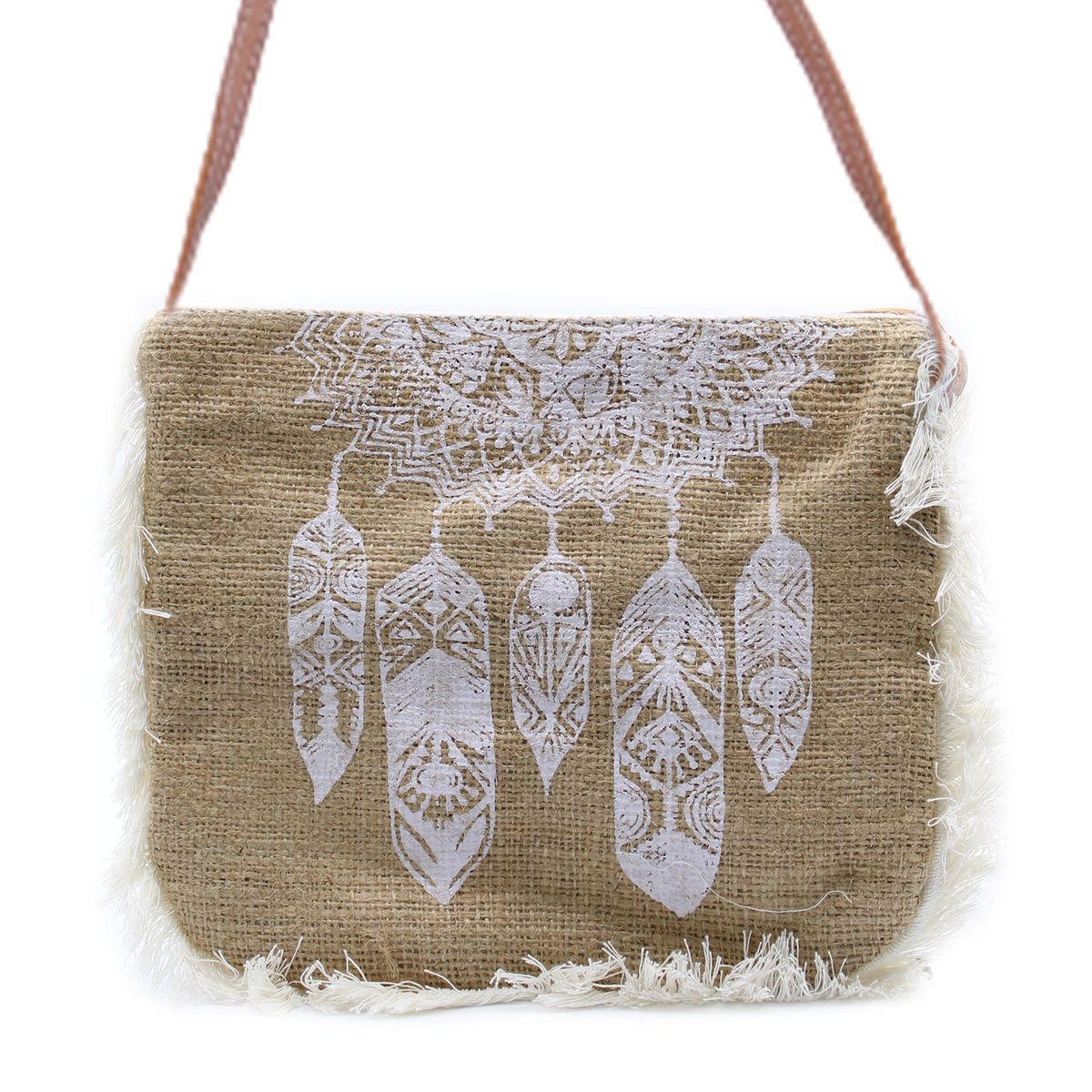 Bolsa com franjas - Estampado Atr. Sonhos