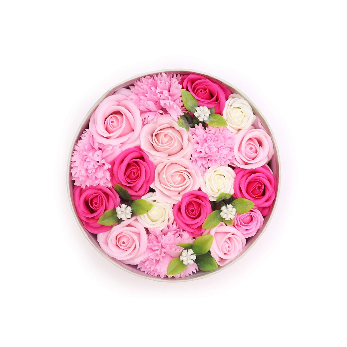 Caixa redonda - Bebé Blessings - Rosas