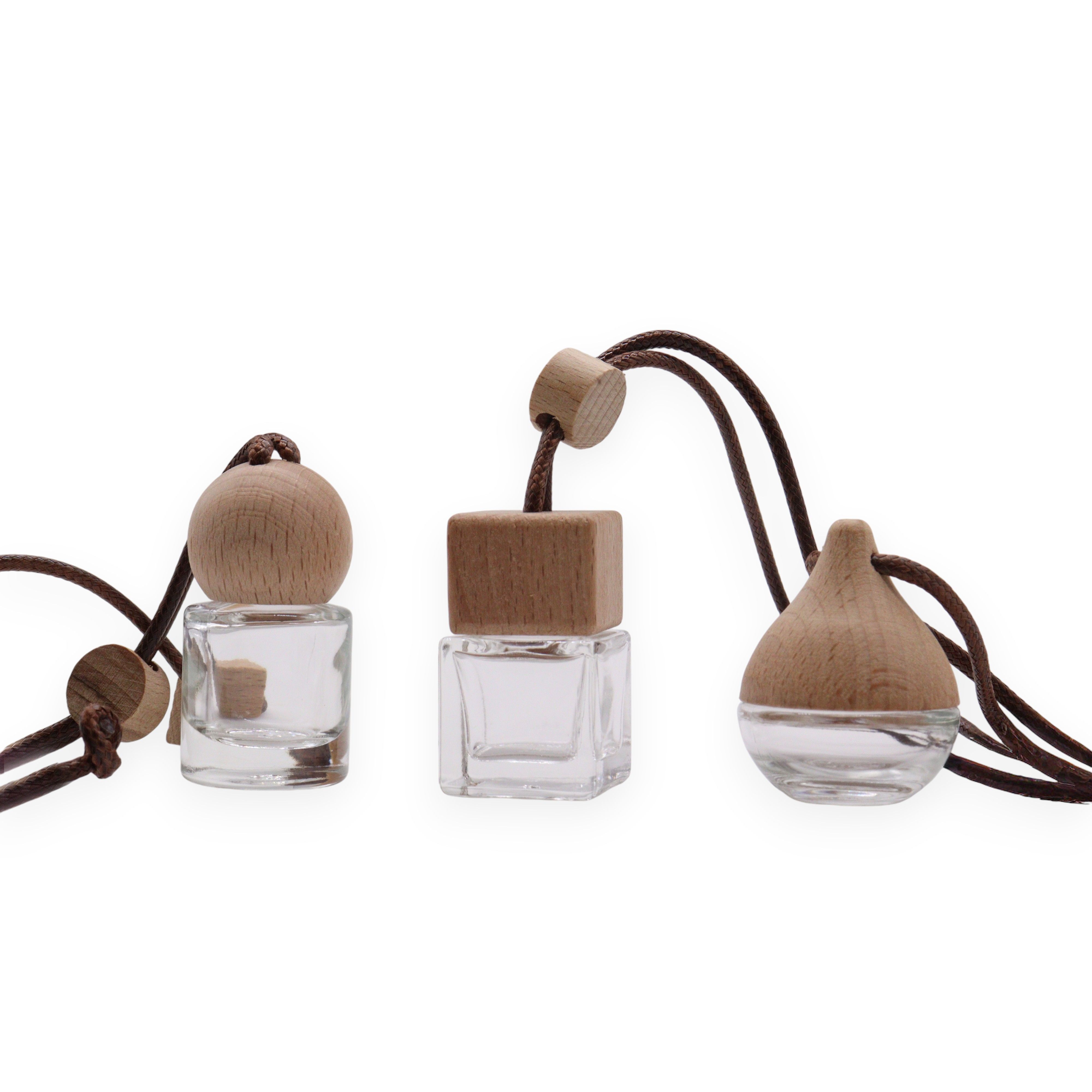 Difusor de Carro Suspenso - Transparente - 8 ml - (3 designs sortidos x 4)