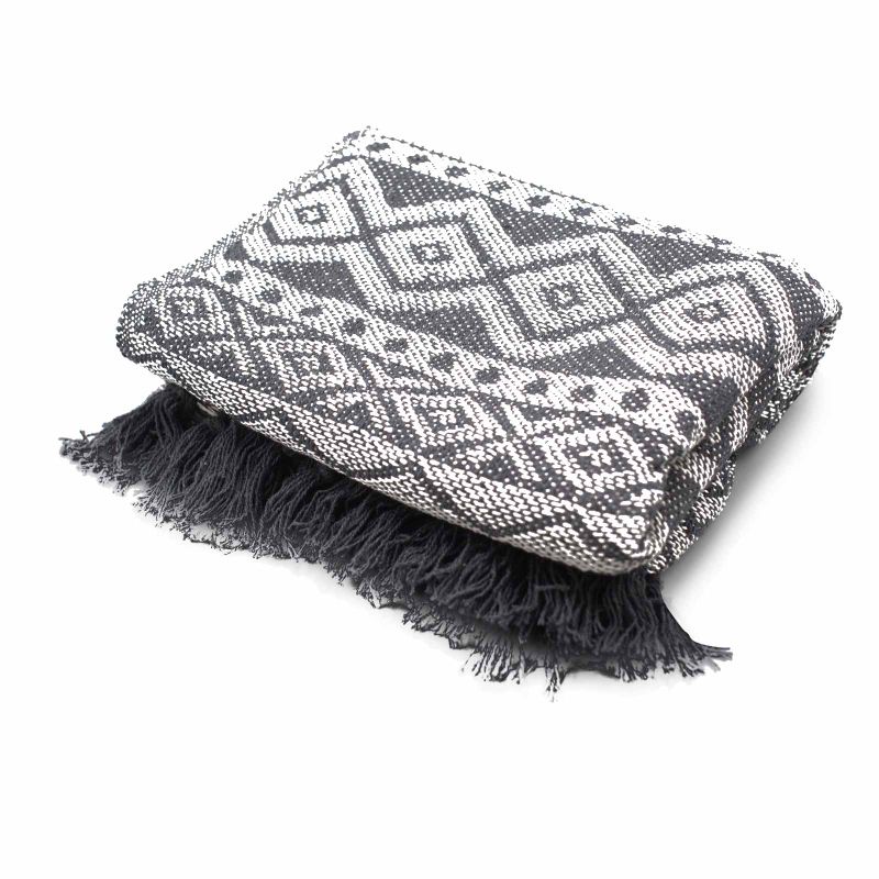 Boho Komfort Přehoz 125x150cm - Šedá Geometrie