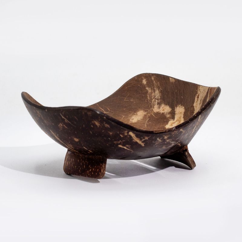 Natural Coconut Soap Dish - Oblong - 11cm