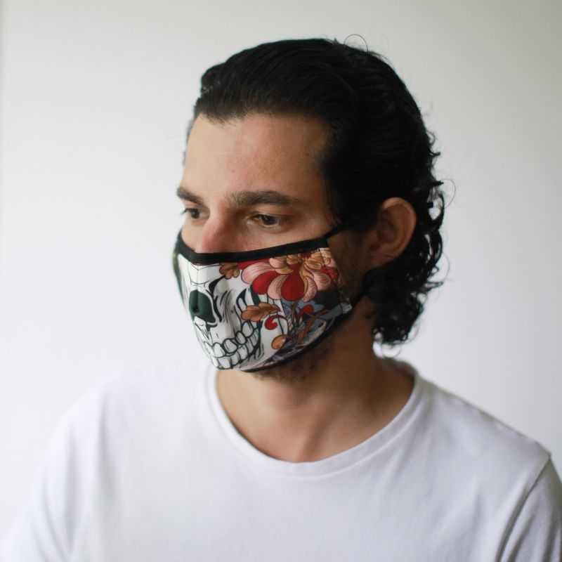 Masques Personnalisés en Tissu Adulte - Calavera