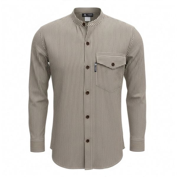 Nomad Sari Camisa Grandad - Gris Piedra - XL