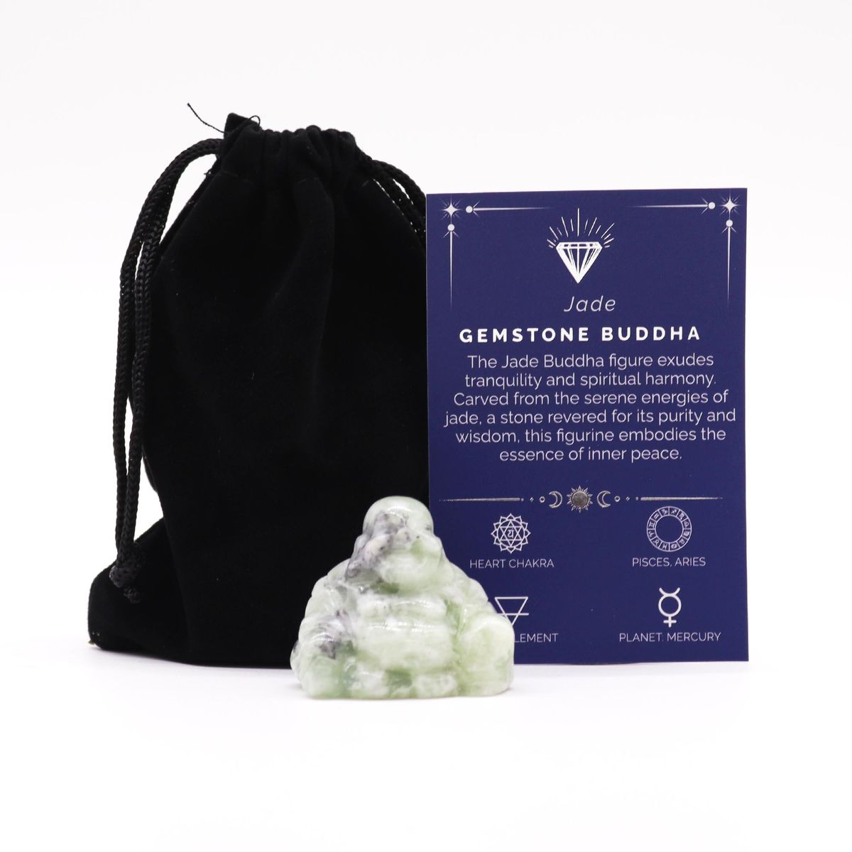 Pequena Gema Buda - Jade 35x40x23mm