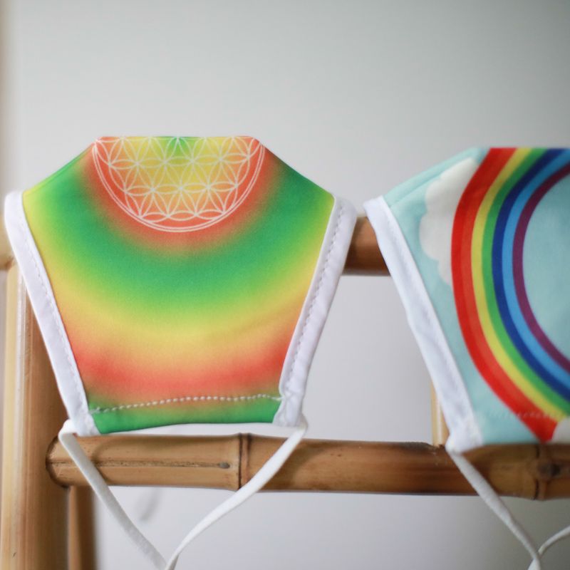 Masques Personnalisés en Tissu Adulte - Fleur de Vie