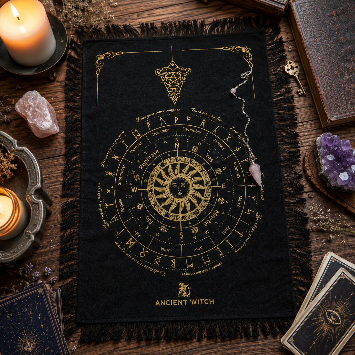 Toalhas de Adivinhação para Pêndulo - Ancient WItch