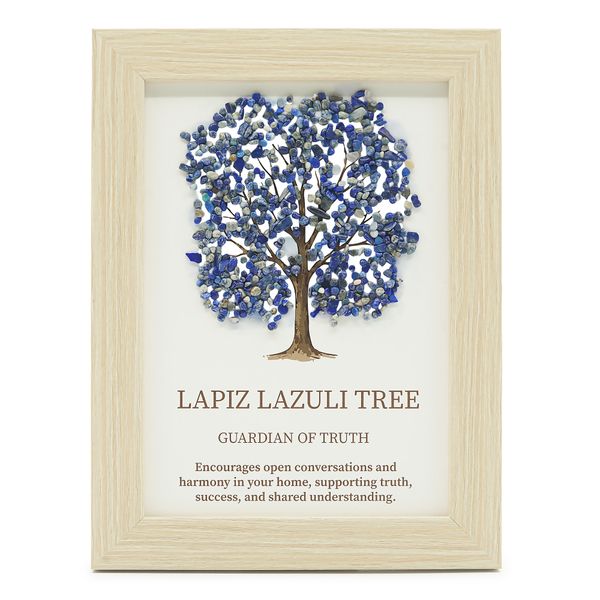 Imagen de piedra preciosa - Árbol de la Vida - Lapislázuli (20x14.7x1cm)