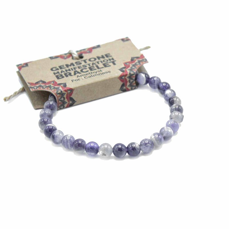 Bracelet de Manifestation en Gemmes - Améthyste - Calme