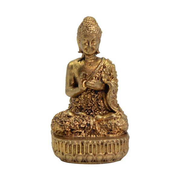 4x zei miniaturale din alamă - Buddha (60 g) - 48 mm