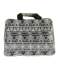 Bolsa acolchada para portátil (Elepants Motiff) 33x24x3cm