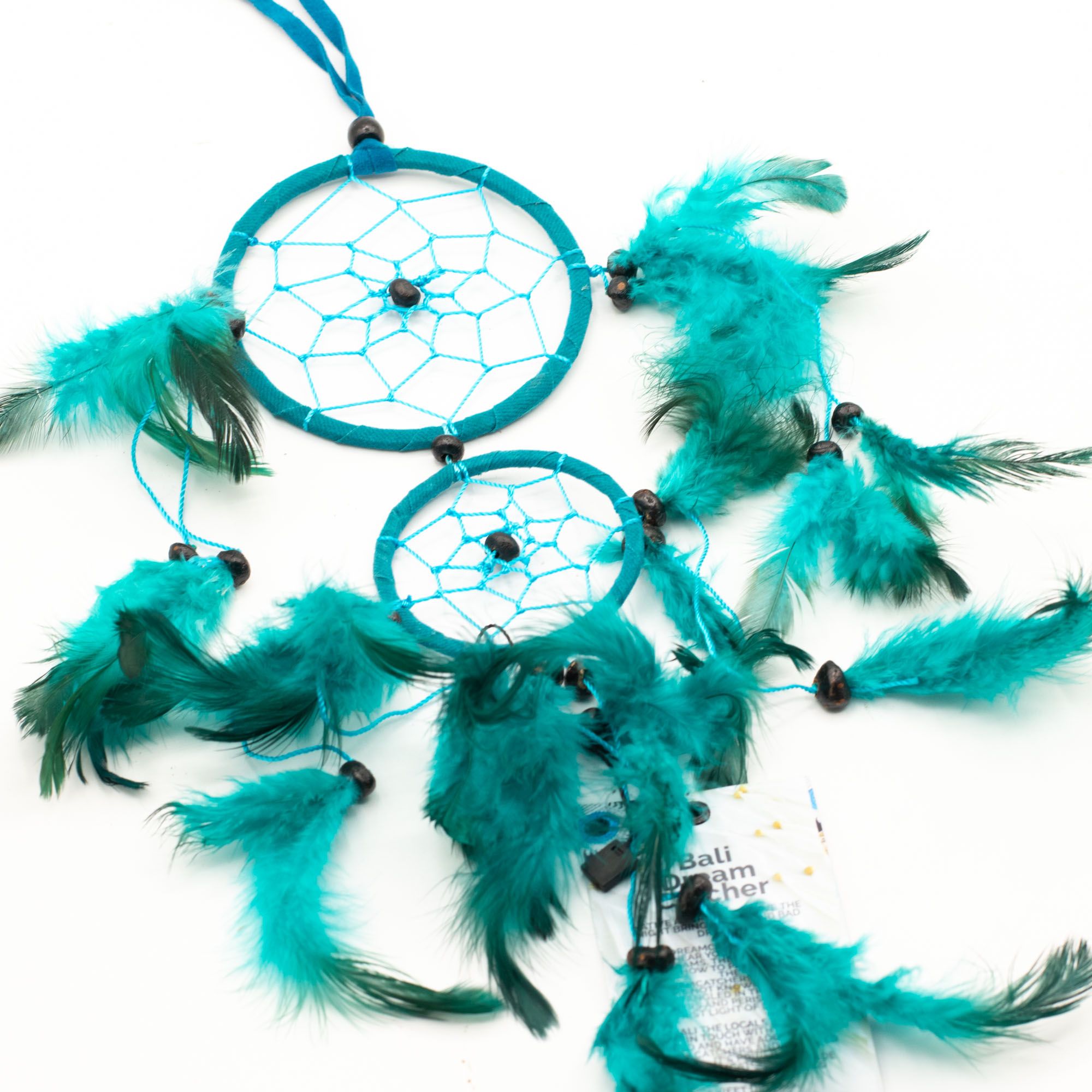 Bali Dreamcatchers - Medium Round - Turq/Pink/Purp