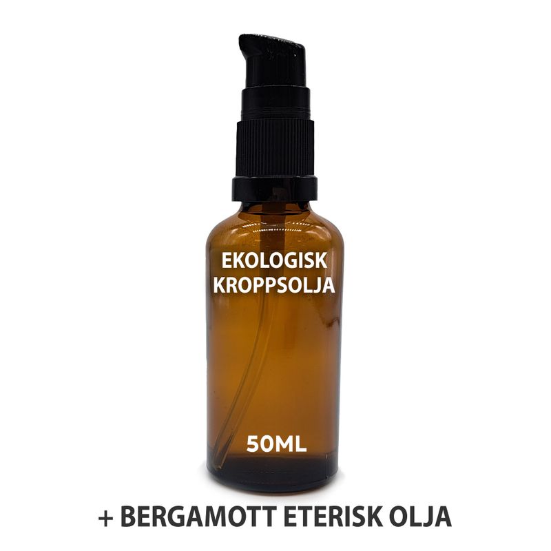 Huile Corporelle Bio 50ml  - Bergamote - Sans étiquette