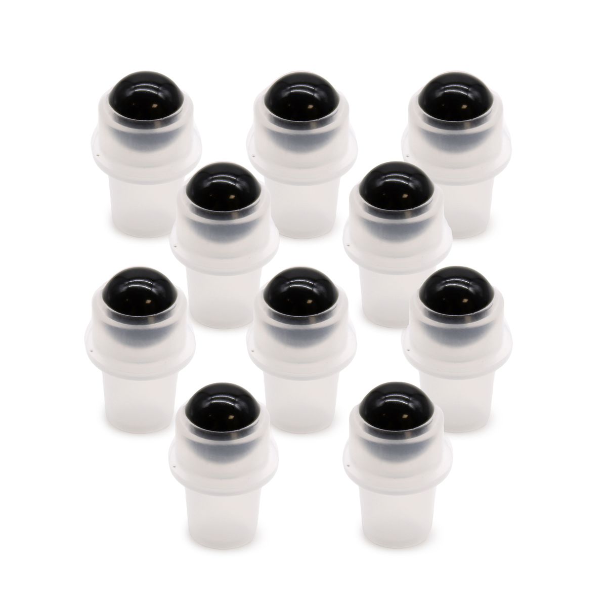 Ponta de rolo de pedras preciosas para frasco de 5 ml - Turmalina preta