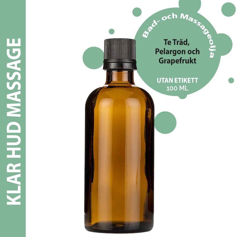 Huile de Bain et de Massage - Peau Nette - 100ml - Marque Blanche