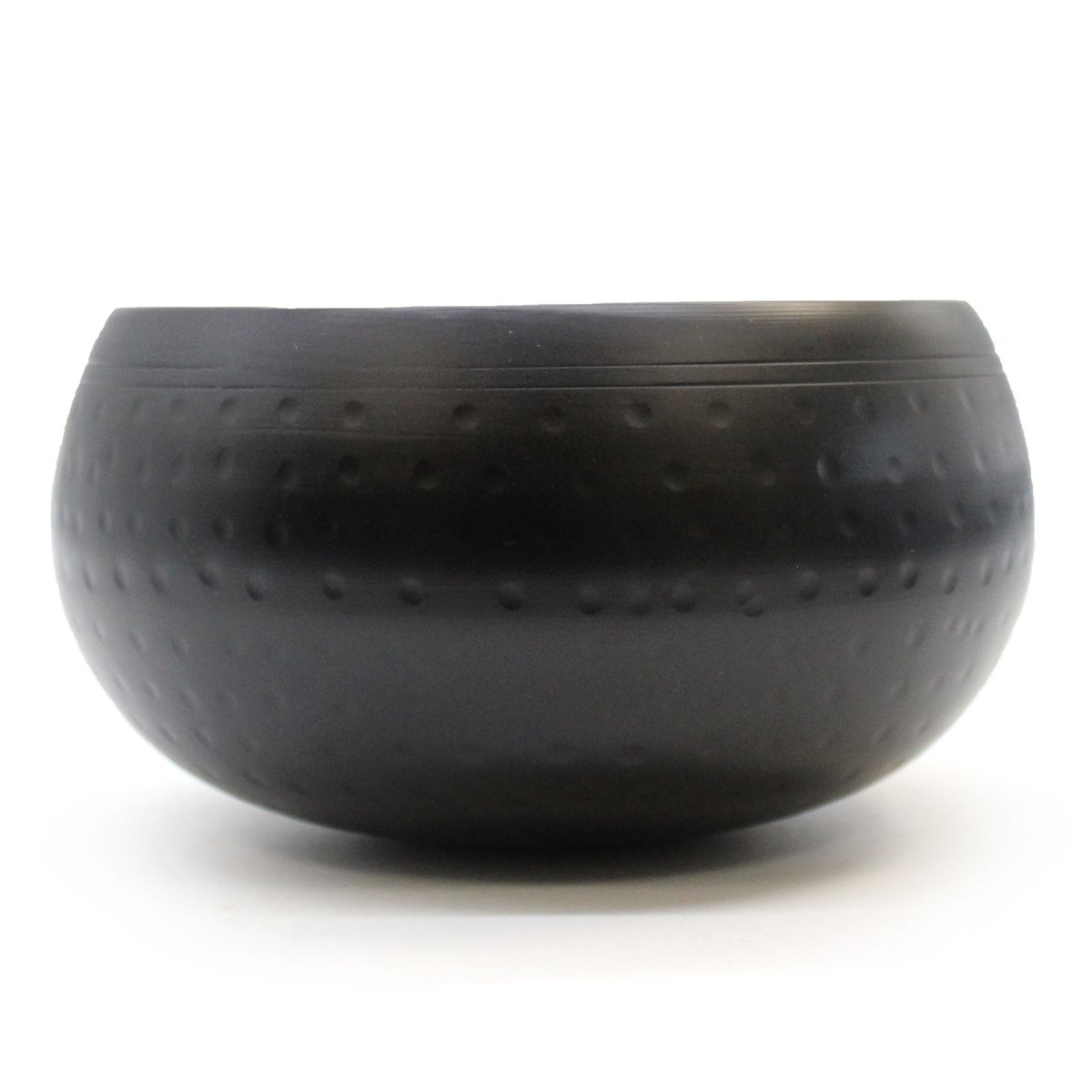 Taça Grande Preta Martelada - 18 cm