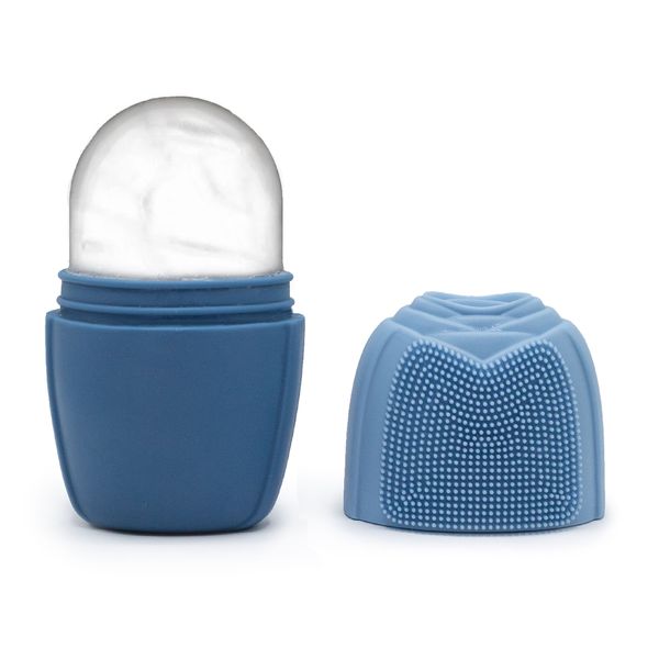 Rolos de Gelo de Silicone Facial - Azul