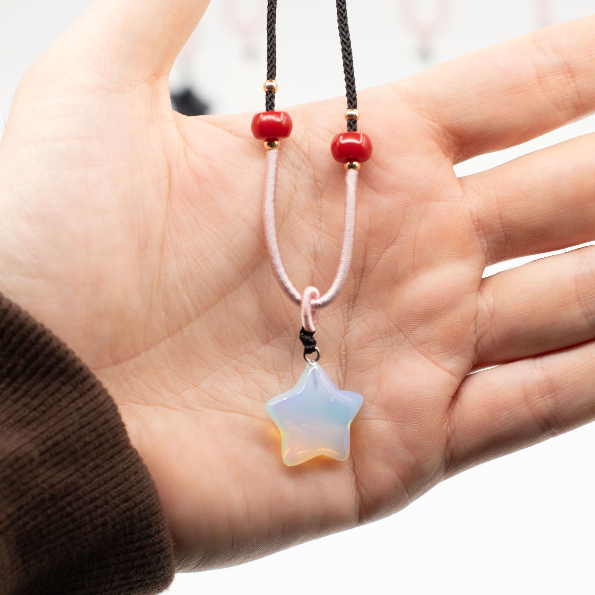 Colares de Corda com Pedras Peciosas - Coleção Celestial (sortidos)