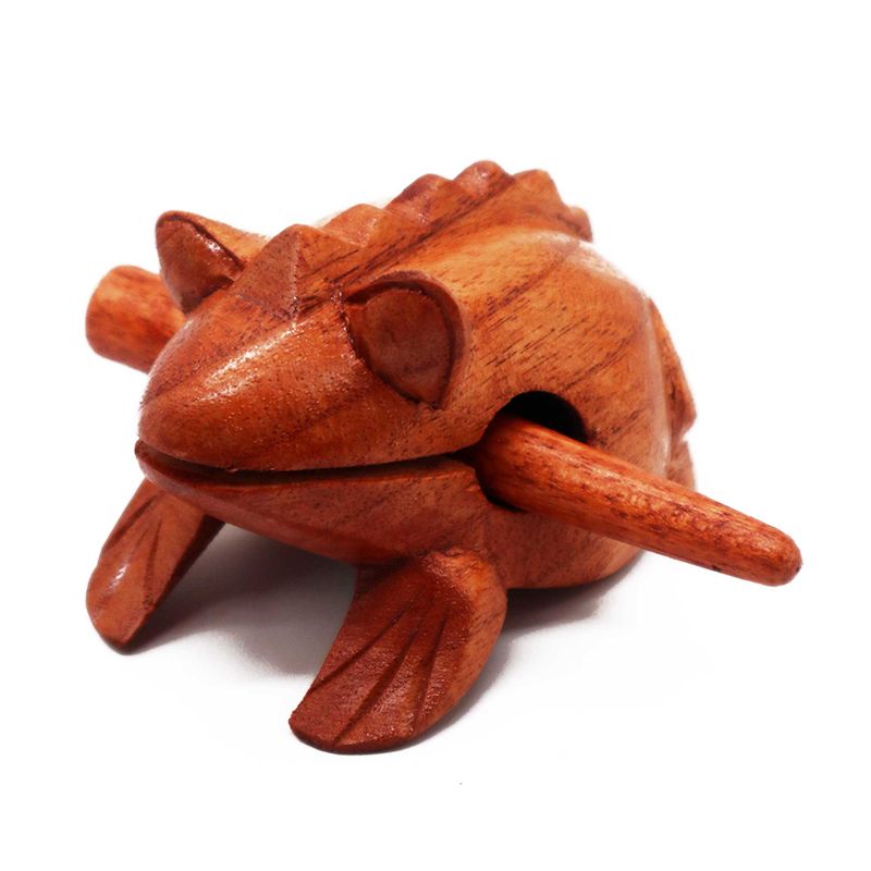 Petite Grenouille en Bois qui Coasse